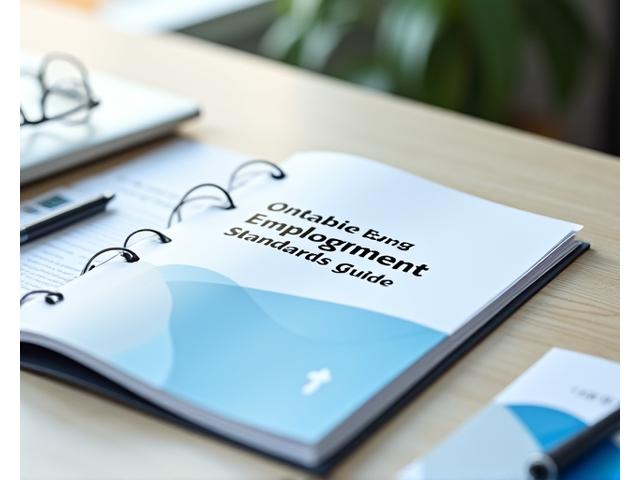 Open booklet with 'Ontario ESA Guide' on cover