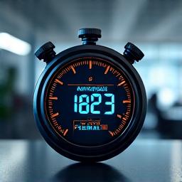 A stopwatch indicating quick action, symbolizing streamlined process.