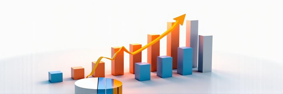 A bar graph and pie chart showing positive growth and cost reduction, representing the success metrics from workforce optimization case studies.